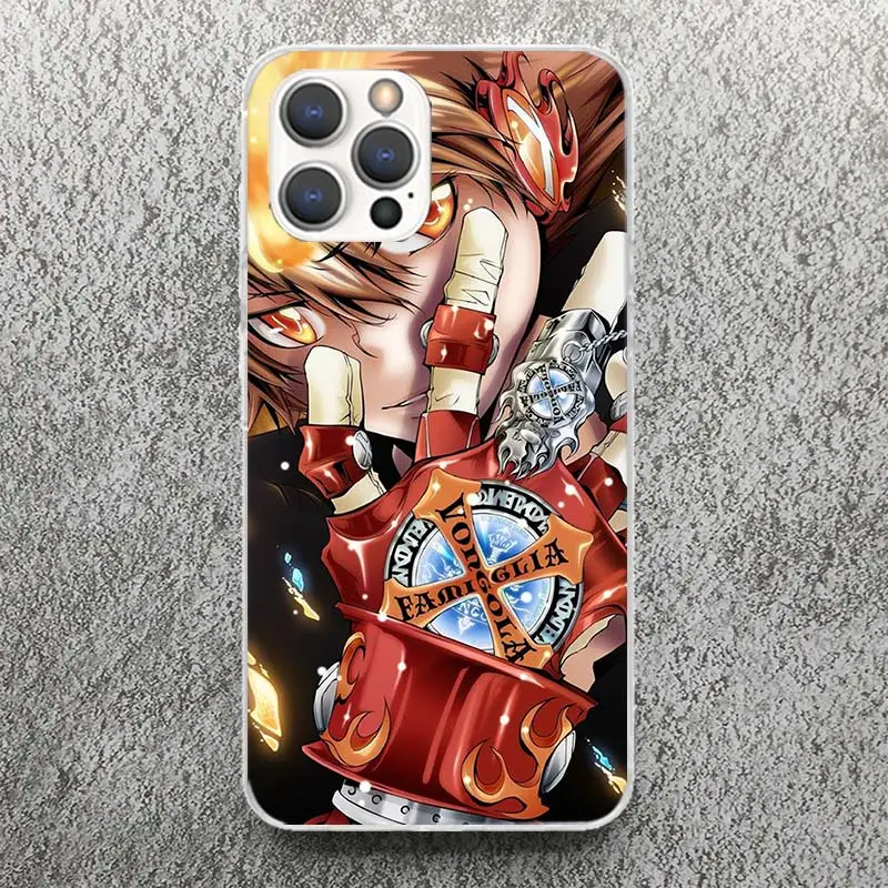 Katekyo Hitman Reborn Phone Case For Apple iPhone 16 15 14 13 12 11 Pro Max Mini XS XR X 7 Plus 8 + SE Soft Silicone Print Shell