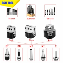 Buraco chato Bar Set, Cabeça de carboneto de tungstênio, Dispositivo chato, F1 Ferramenta chata, MT SK R8, BT40, NT40