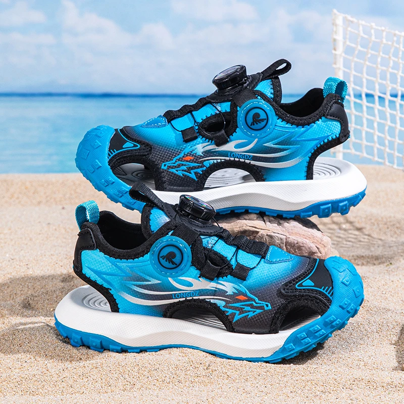 

Летняя дышащая детская повседневная обувь, удобная эластичная спортивная обувь, амортизирующие и противоскользящие кроссовки