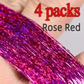 4 paquetes de color rojo rosa