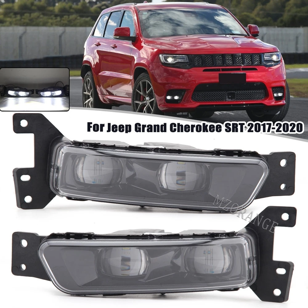 

For Jeep Grand CHEROKEE 2017-2022 LED Fog Lights Headlights FOR DODGE DURANGO 2018-2022 FOG LAMP LIGHT Foglights accessories