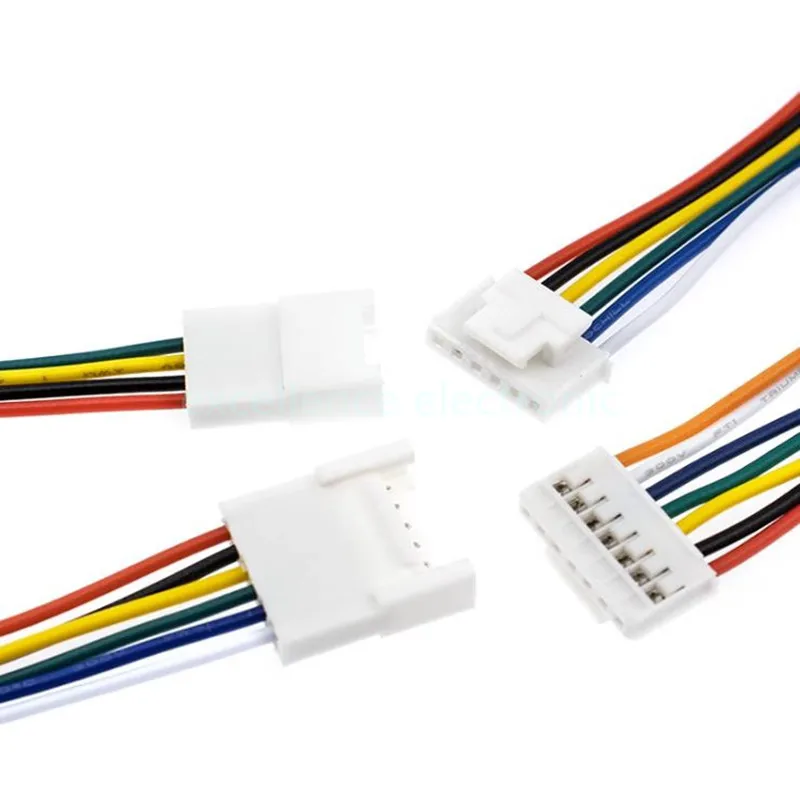 5Pair HY2.0 Plug-in klamra przewód przyłączeniowy 2 3 4 5 6p mężczyzna kobieta 2mm Single Ended przewód elektroniczny 26AWG