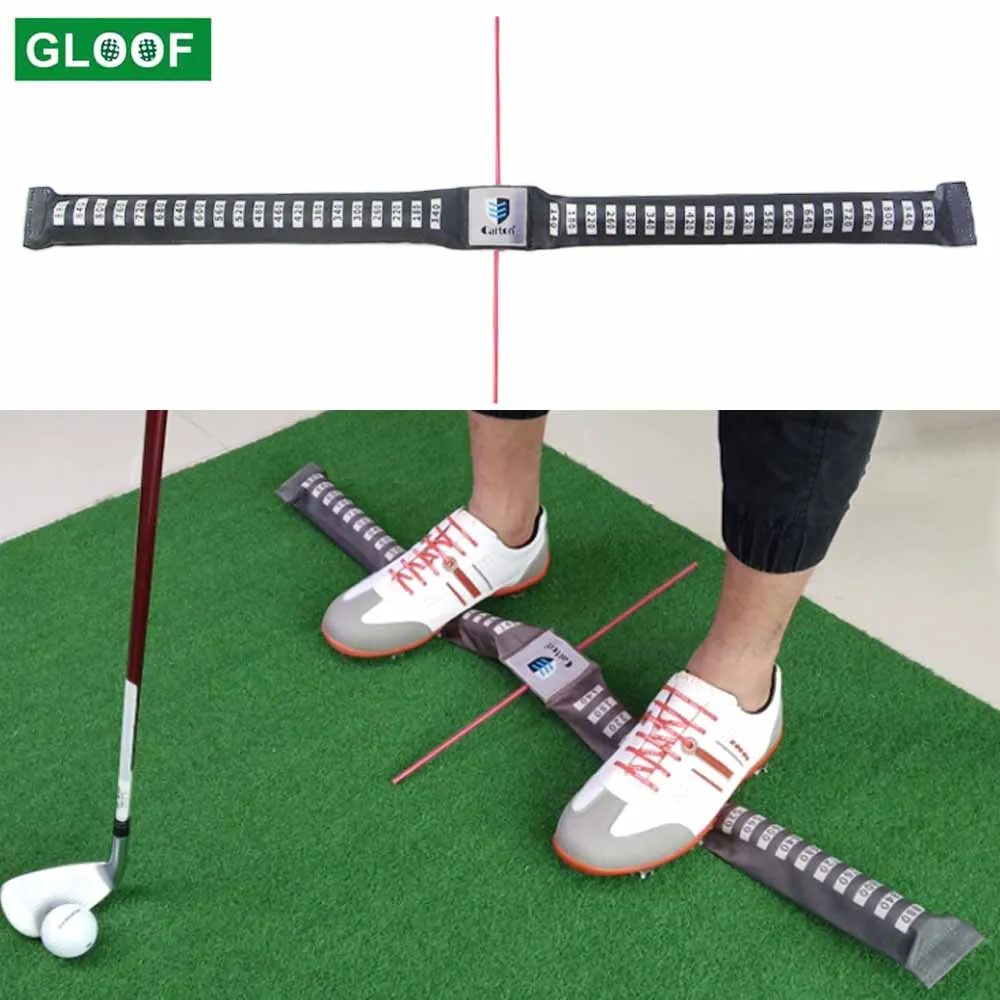 Golf Swing Training Aid Feet Balance Belt Posture Golfer Corrector Trainer Tool