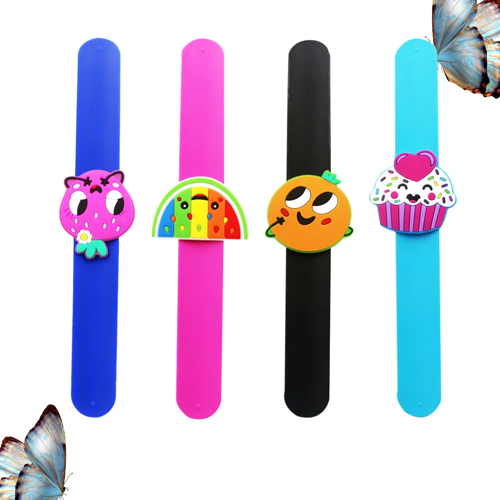 

10 Pcs Miniatures Slap Bracelet Ruler Bracelets Wristbands for Kids Silicone Child