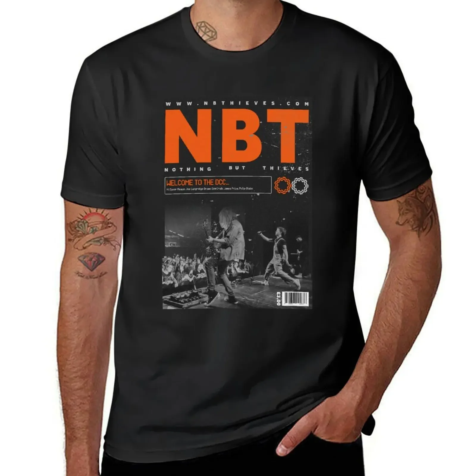 

Nothing But Thieves - Welcome To The DCC Poster - Fan Made Poster T-Shirt oversizeds plus size clothes Men's cotton t-shirt