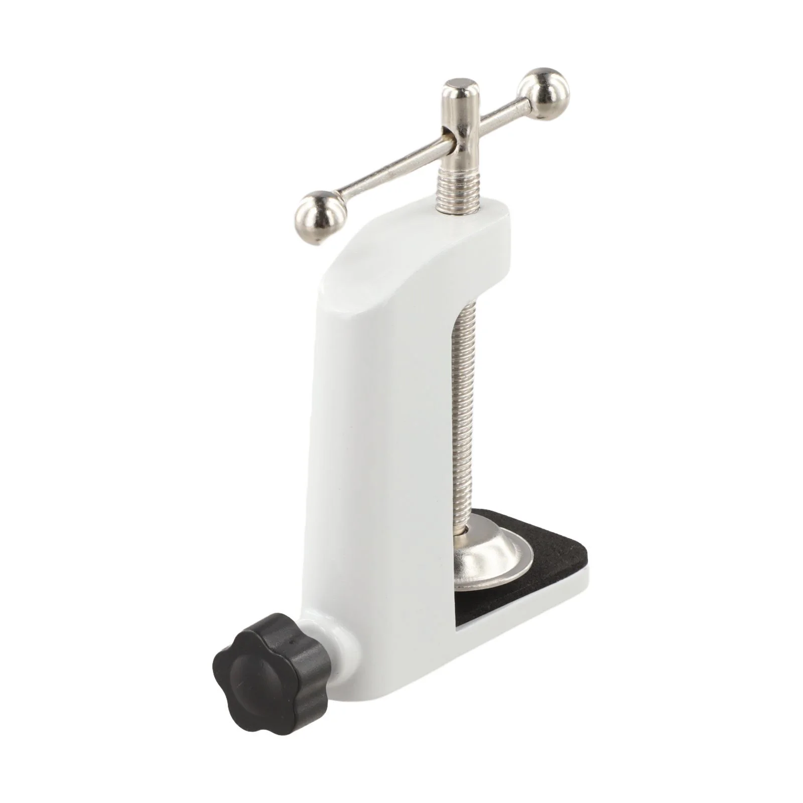 C-shaped Desk Clamp Aluminum Alloy Clamp Desk Lighting Home Office Setup Black Adjustable Desk Mount 360 Rotation