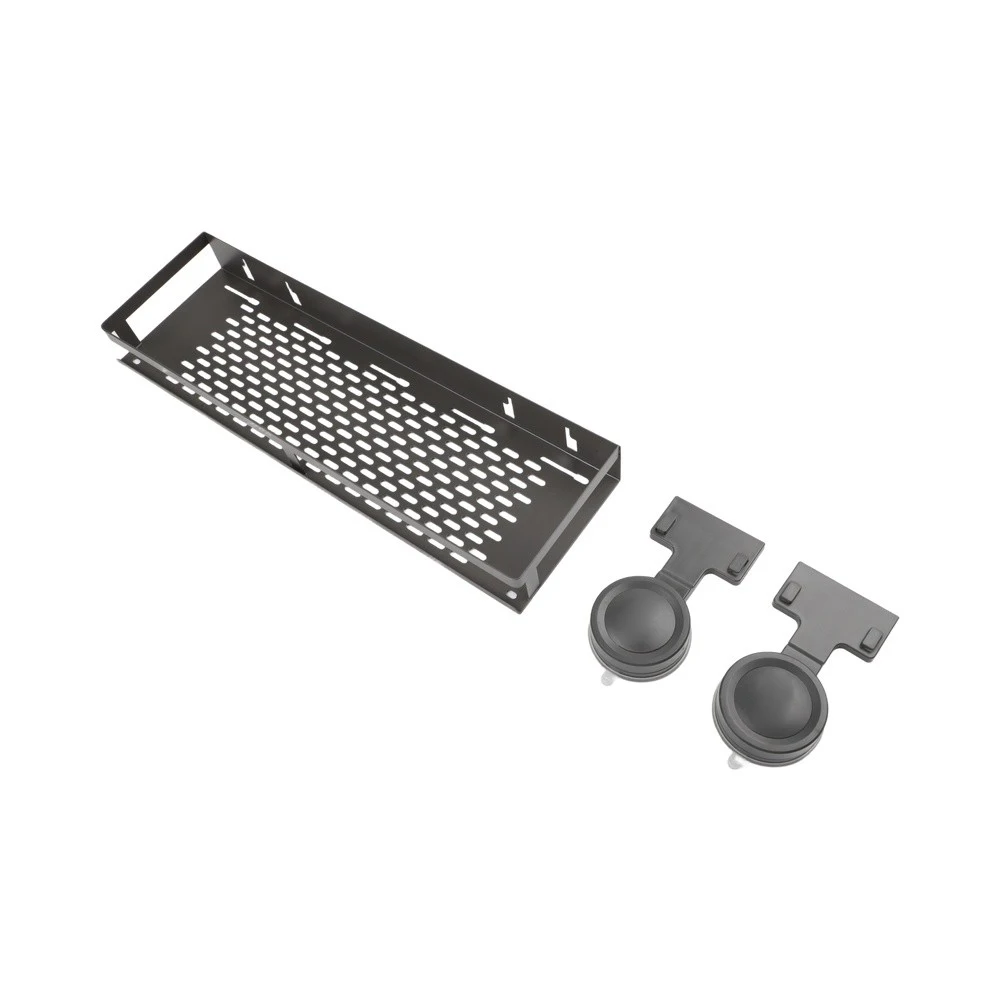 Shower Shelf with Aluminum Suction Cups Enhanced Hold Up to 30 Pounds Bathroom Organizer with Towel Bar and Hooks