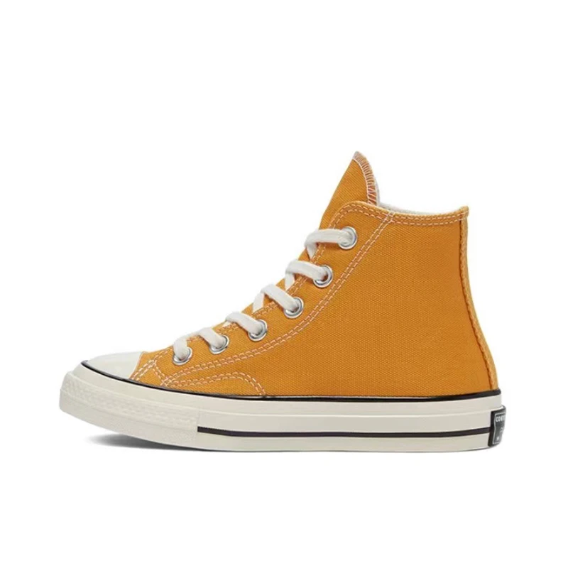 Converse 1970s All Star Men and Women Skateboarding Shoes High-top Outdoor Lightweight Vintage Sneaker Yellow