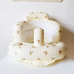 Petit canapé gonflable de dessin animé pour bébé, siège de bain multifonctionnel, chaise de salle à manger pour enfants, chaises de camping de voyage en plein air portables