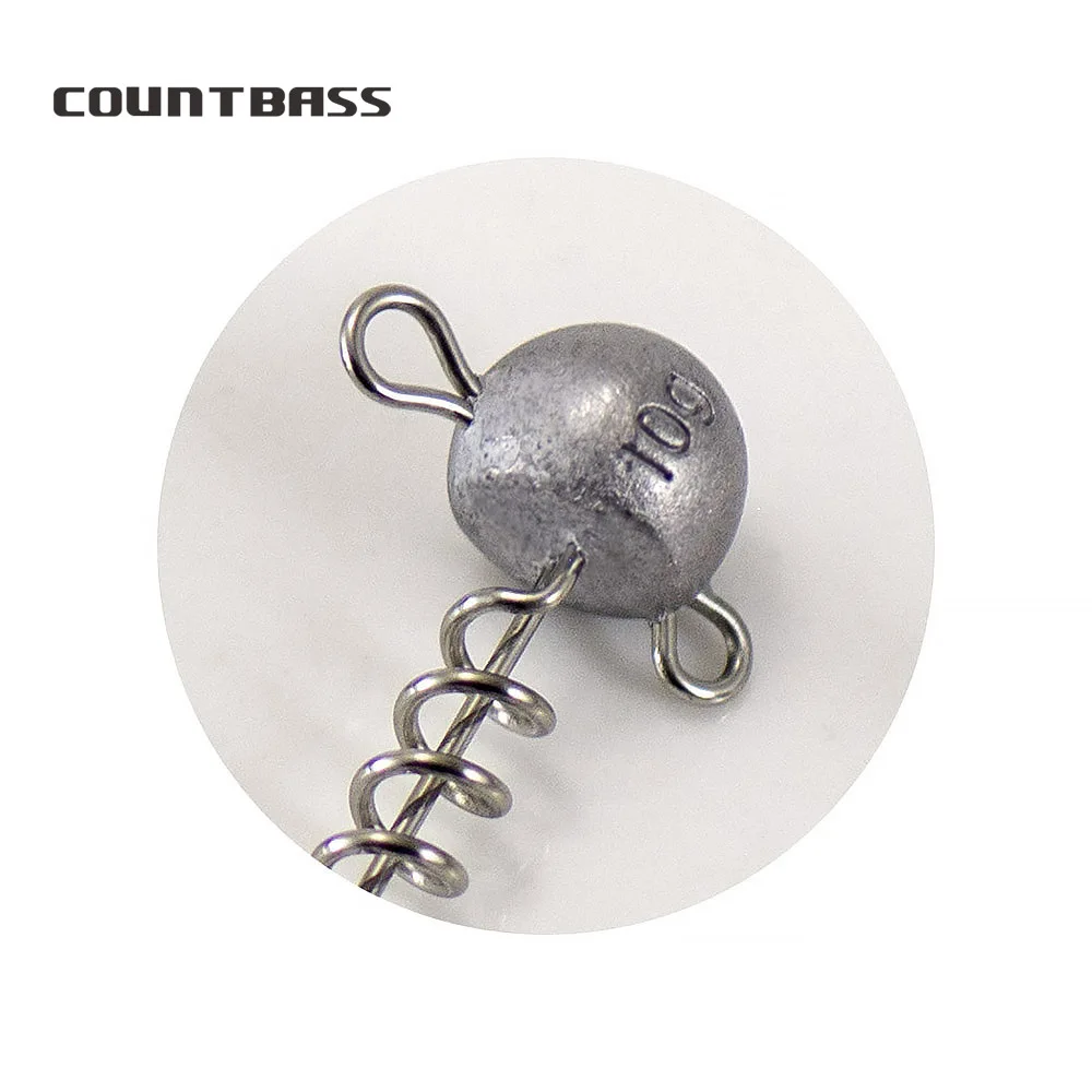 Countbass Jig Heads Schroef Lock In – Vinilos shad, gusano y pez - imagen 2