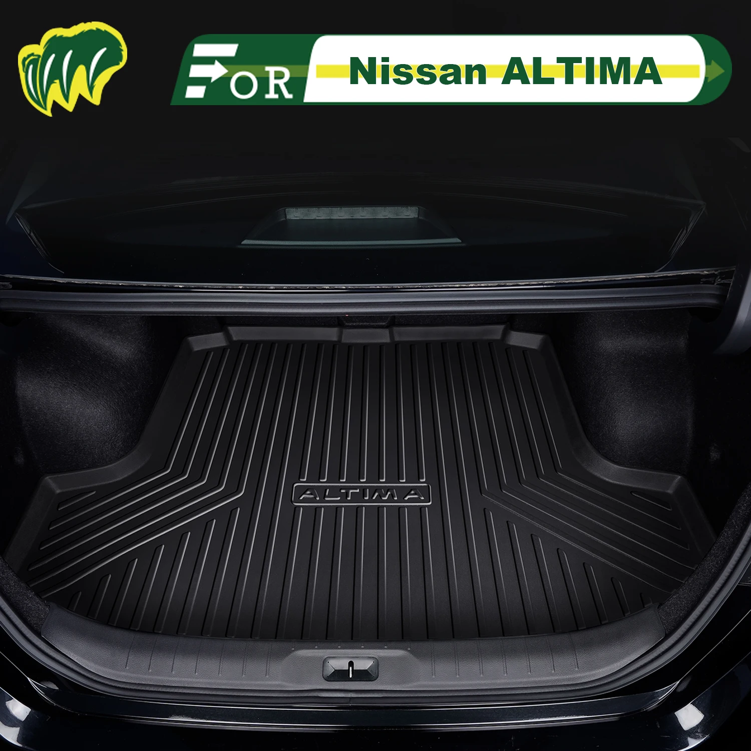 

For Nissan ALTIMA 2008-2025 TPE Custom Fit Car Trunk Mat All Season Cargo Mat 3D Shaped Trunk Liner Chair-back Protection Mat