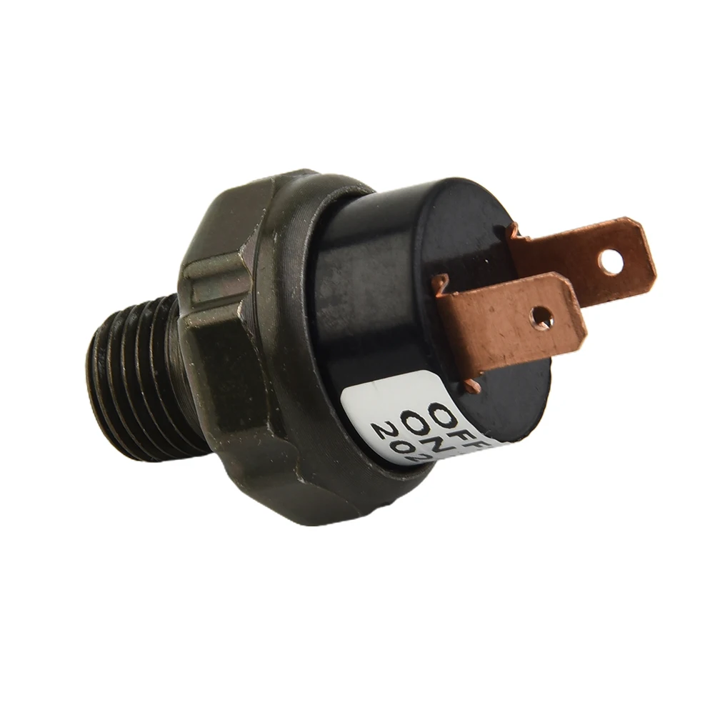 90-120 PSI 1/4 Inch NPT Air Compressor Pressure Control Switch Valve 12V Metal Black For Tank Pump Automatic Off Part