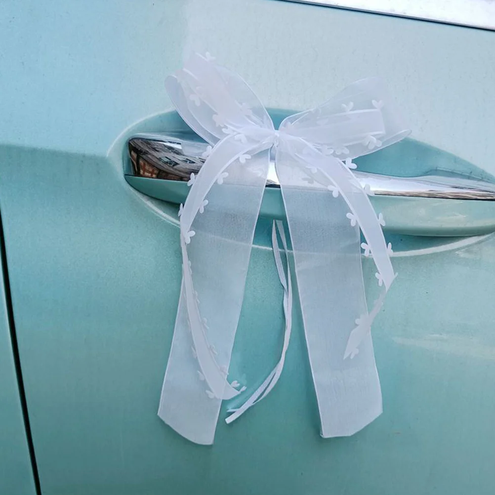 

30pcs Wedding With Hearts Romantic Car Decorations For Wedding Car Decor Ribbon Bows Party Bows Handicraft Craft Supplies