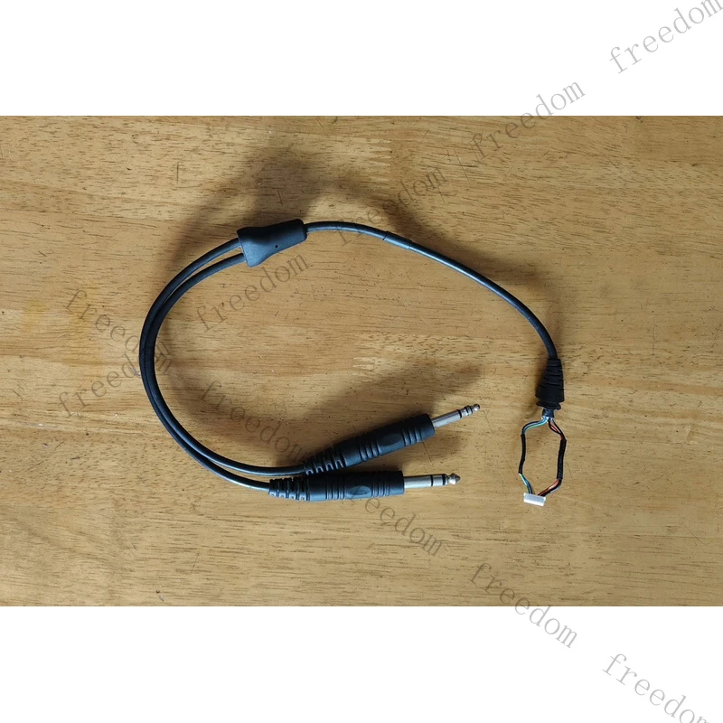HJYfor Bose A20 aviation headphones, stereo dual-plug adapter cable 6.3mm 5.2mm