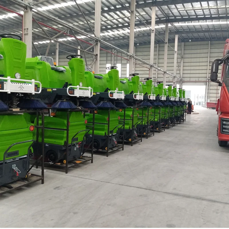 YG مصنع مخصص مكنسة الشارع الكهربائية على الطريق مكنسة أرضية على آلة تنظيف الطريق مكنسة كهربائية كبيرة