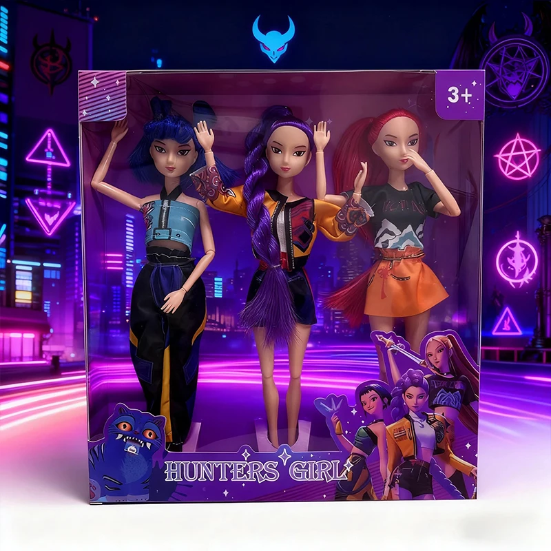 

2025 HUNTR/X K-pop Demon Hunters Highly Restored Character Vinyl Toys Rumi/Mira/Zoey Ideal Surprise Birthday Gifts For Girls