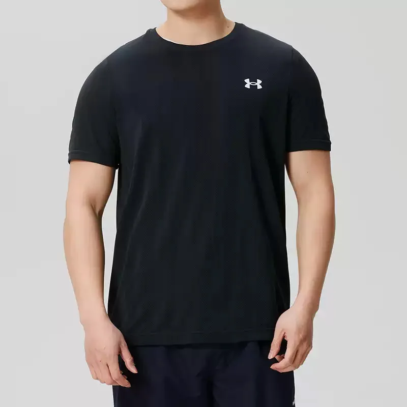 

Under Armour Men's Round-neck Short-Sleeve T-Shirt for Fitness Training, Gym Wear, Weightlifting, Breathable 1388129-001