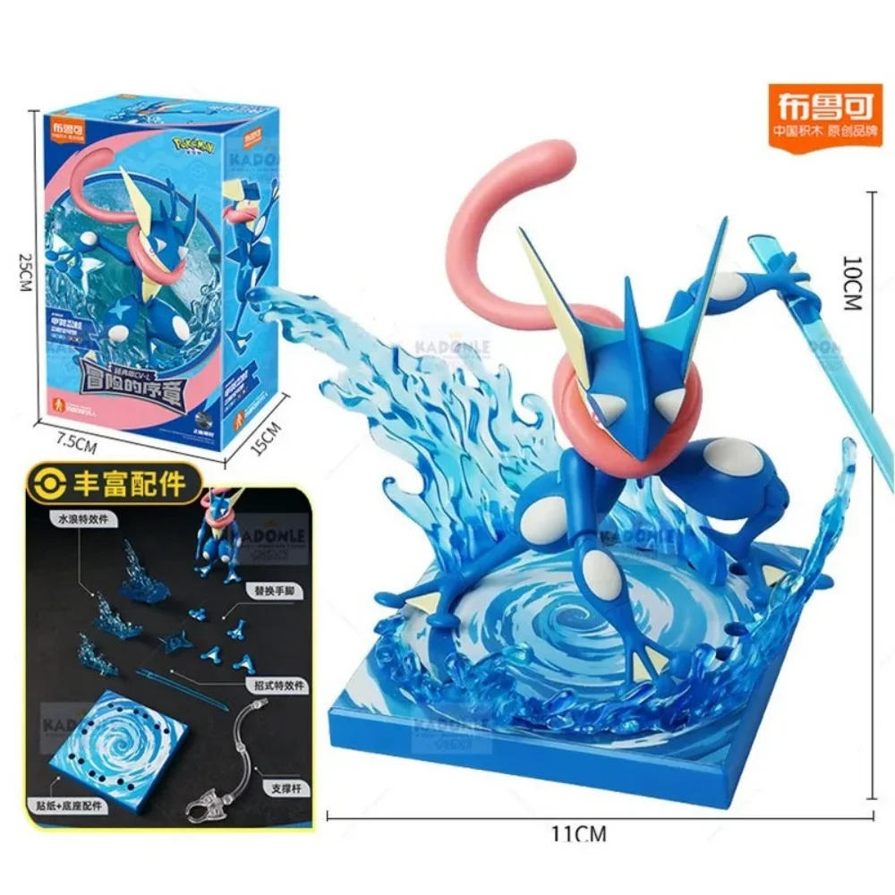 Original Blokees Pokemon Charizard Greninja Meowscarada Ceruledge Pikachu Blind Box Building Blocks Action Figure Anime Doll Toy