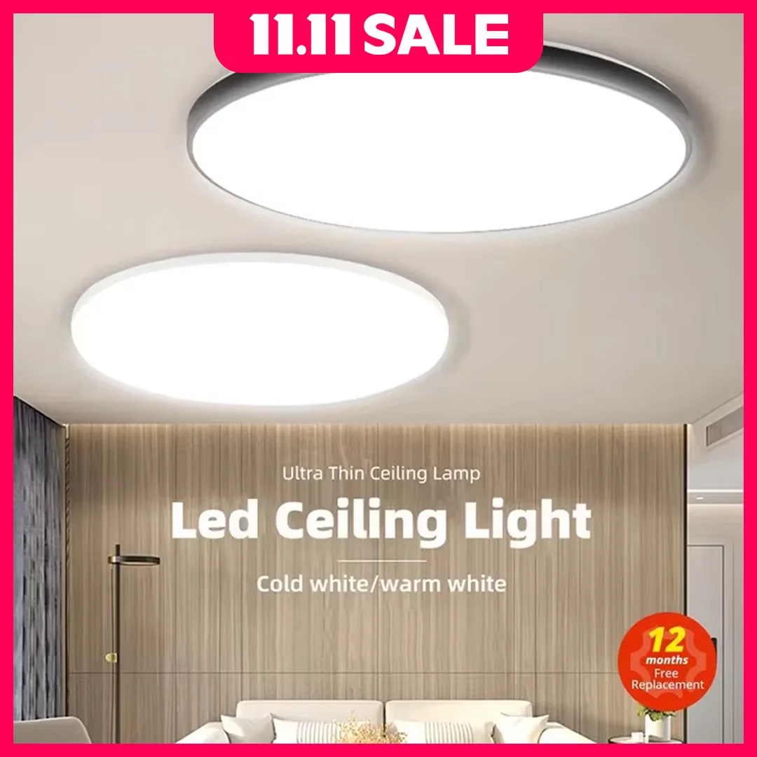 Led Ceiling Lamp Modern Ceiling Chandelier 220V Led Panel Lighting Fixture For Bedroom Kitchen Home Ultra Thin Ceiling Lights