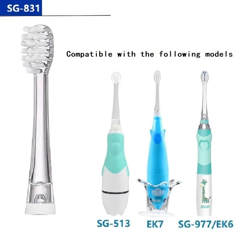 NEW 5/10/15 Pcs SG-831 Ultral Soft Bristle Replaceable Brush Heads For Seago SG977/EK6/EK7/SG513 Electric Toothbrush Head