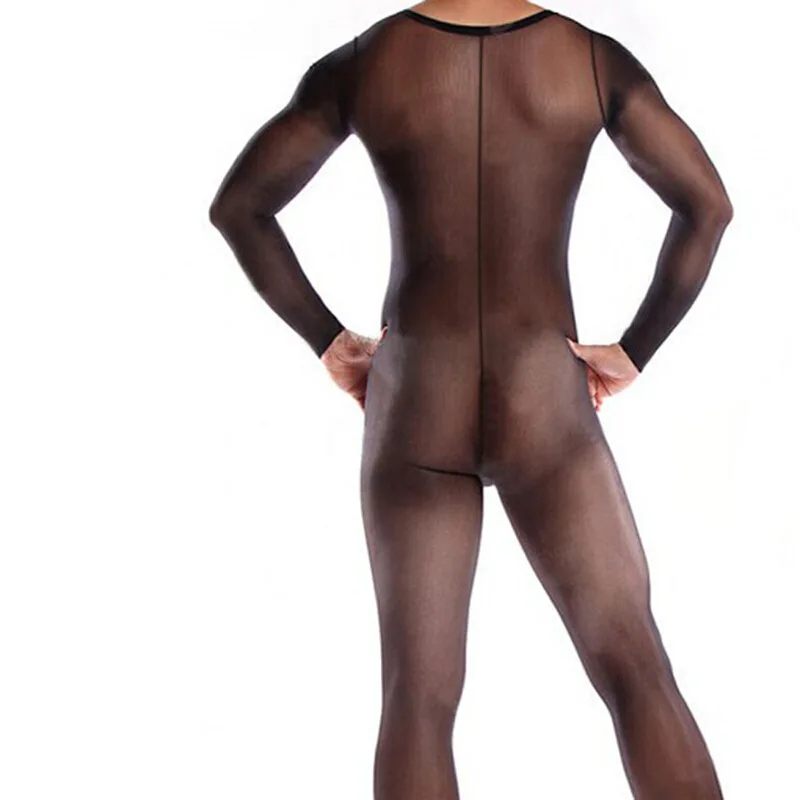 Women/Men Sexy One-Piece Bodysuit Silk Stockings For Unsex Hosiery Funny Underwear See Through Lingerie Bodystocking See Through