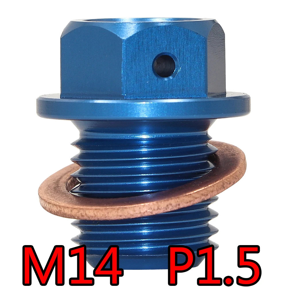 M14XP1.5 Motorcycle Oil Drain Bolt For Yamaha FZ1 FAZER FZ6 FZ8 YZF R1 R6 FZ07 MT07 FZ09 FJ09 MT09 Honda CBR1100XX VFR1200X