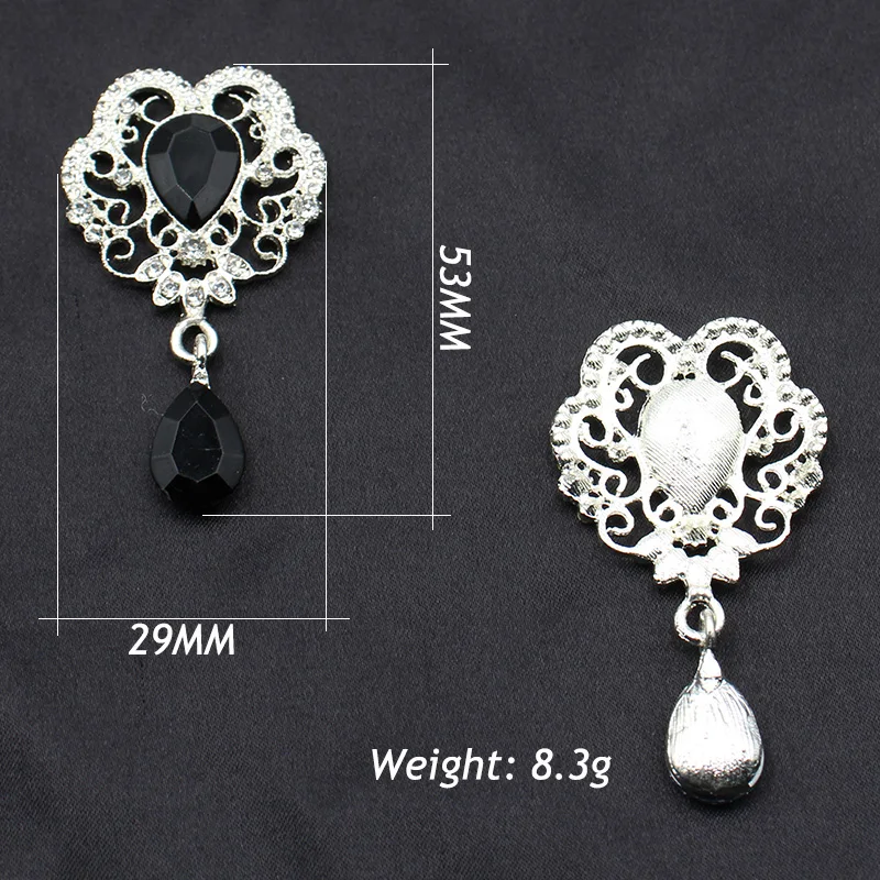 10 sztuk/partia 29*53MM stop rhinestone akrylowy wisiorek dekoracji DIY instrukcja igła nić guzik do szycia ubrania