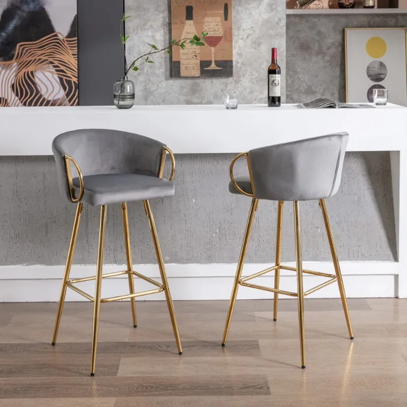 High Chair High Kitchen Stool Kitchen Counter Stools Barstools Home Bar Chair with Backrest Barstool Tabourets De Bar Chairs