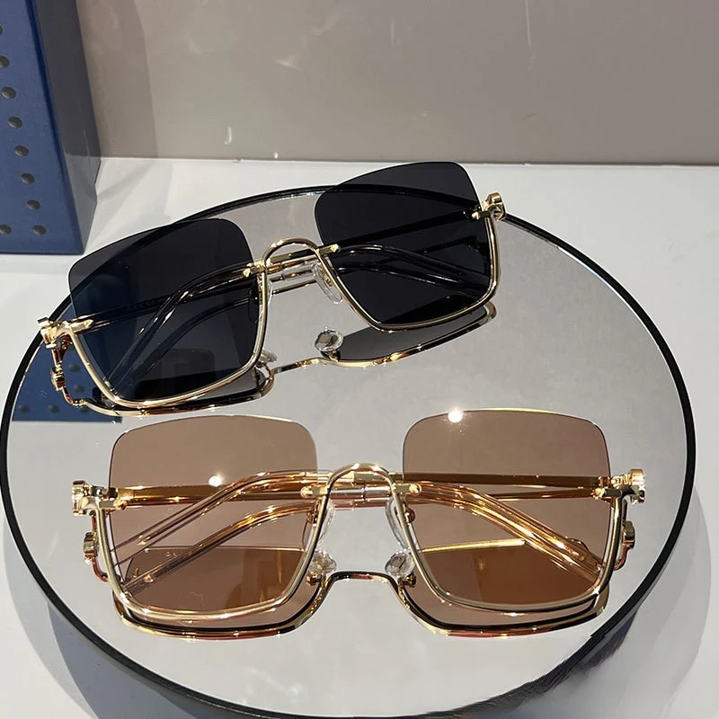 

OEMG Glasses 2024 Woman Oval Resin Casual Women B7206 Eyewear Sunglasses Traffic Women 2024 Promotion por