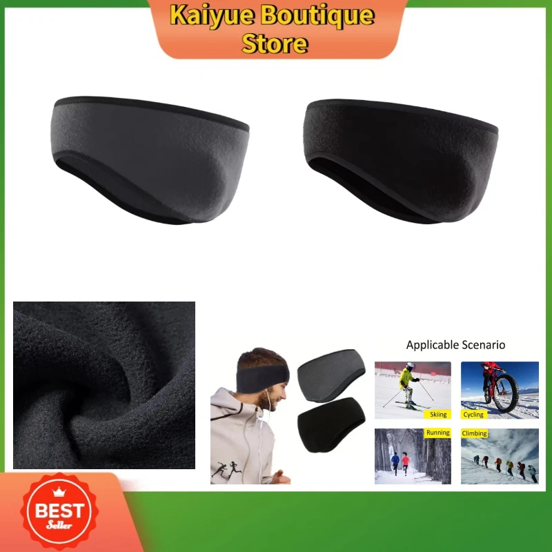 1PCS Black/Grey Men/Women Winter Ear Warmer Headband Suitable for Cold Weather, Skiing, Cycling, Outdoor Sports Headband