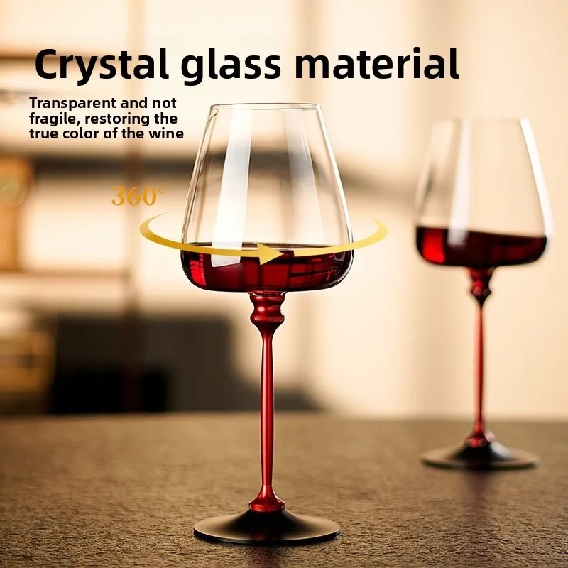 

2 PCS Set Wine Glass High Quality Goblet Transparent Tritan Glass Wine Juice Drink Cup