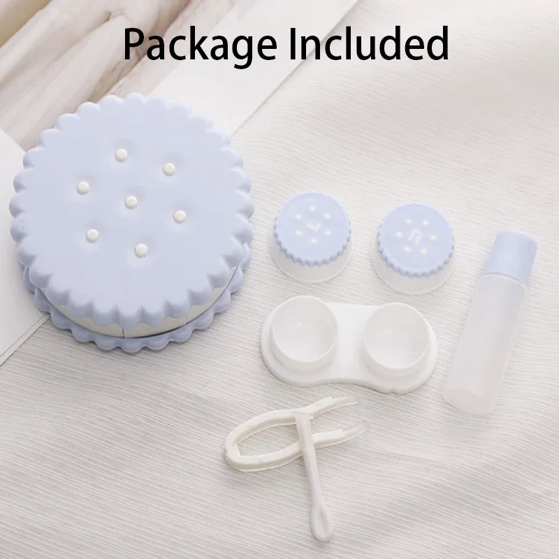 MILL CREEK Cute Color Contact Lenses Case with Mirror Mini Portable Glasses Make Up Lenses Storage Box Travel Kit Fast Shipping