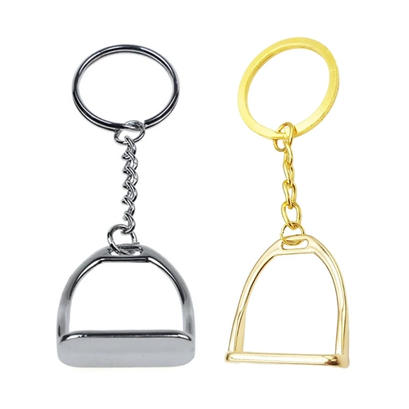 Key Rings with Detailed Snaffle Bit Alloy Craftsmanship Snaffle Bit Keychain Alloy Texture for Horse Riders