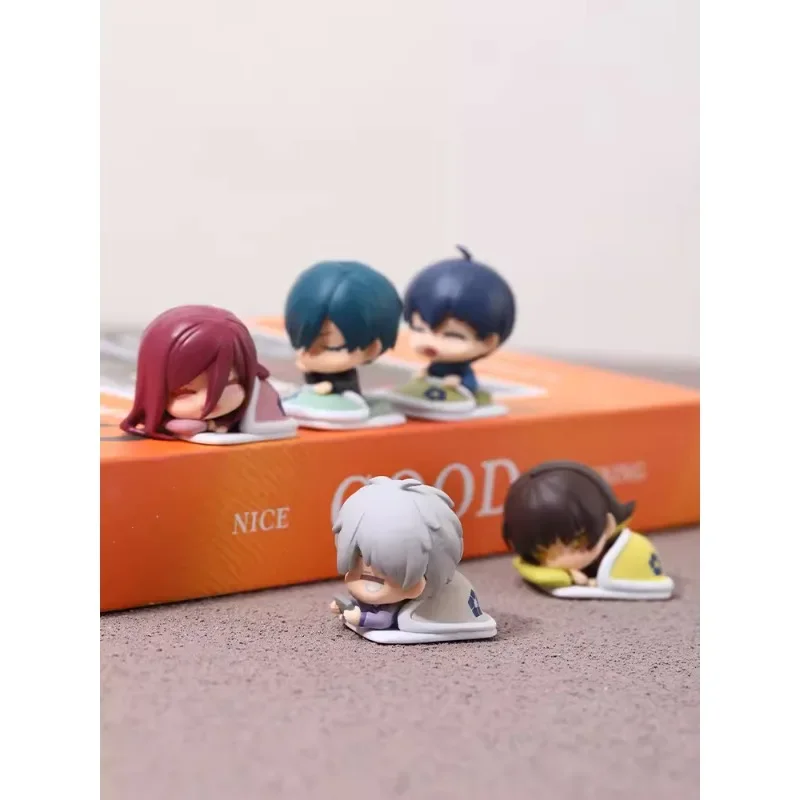 BLUE LOCK-Ensemble de figurines mignonnes, version sommeil, 5 pièces, poupées modèles, Isagi YopiercBachira Meguru Chigiri Hyoma stationnaire i Seishiro Rin Itoshi