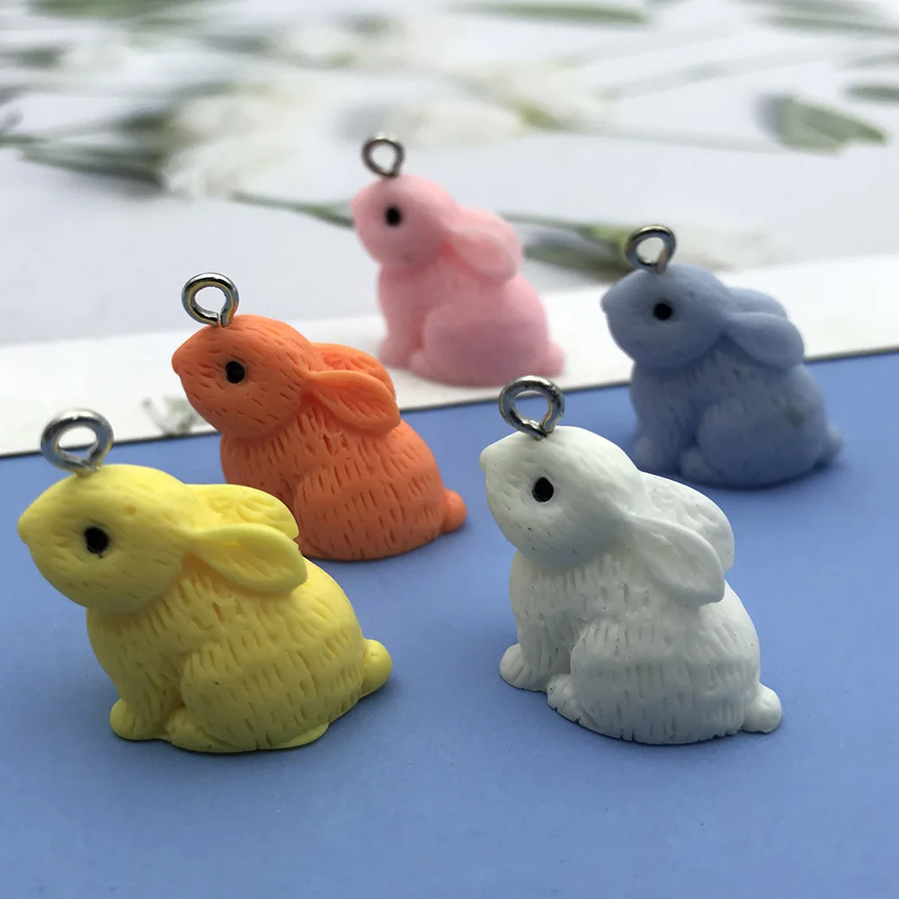 10Pcs Mix Fruit Animals Flowers Resin  Charms For Jewelry Making Diy Findings Keychain Bracelets Pendant