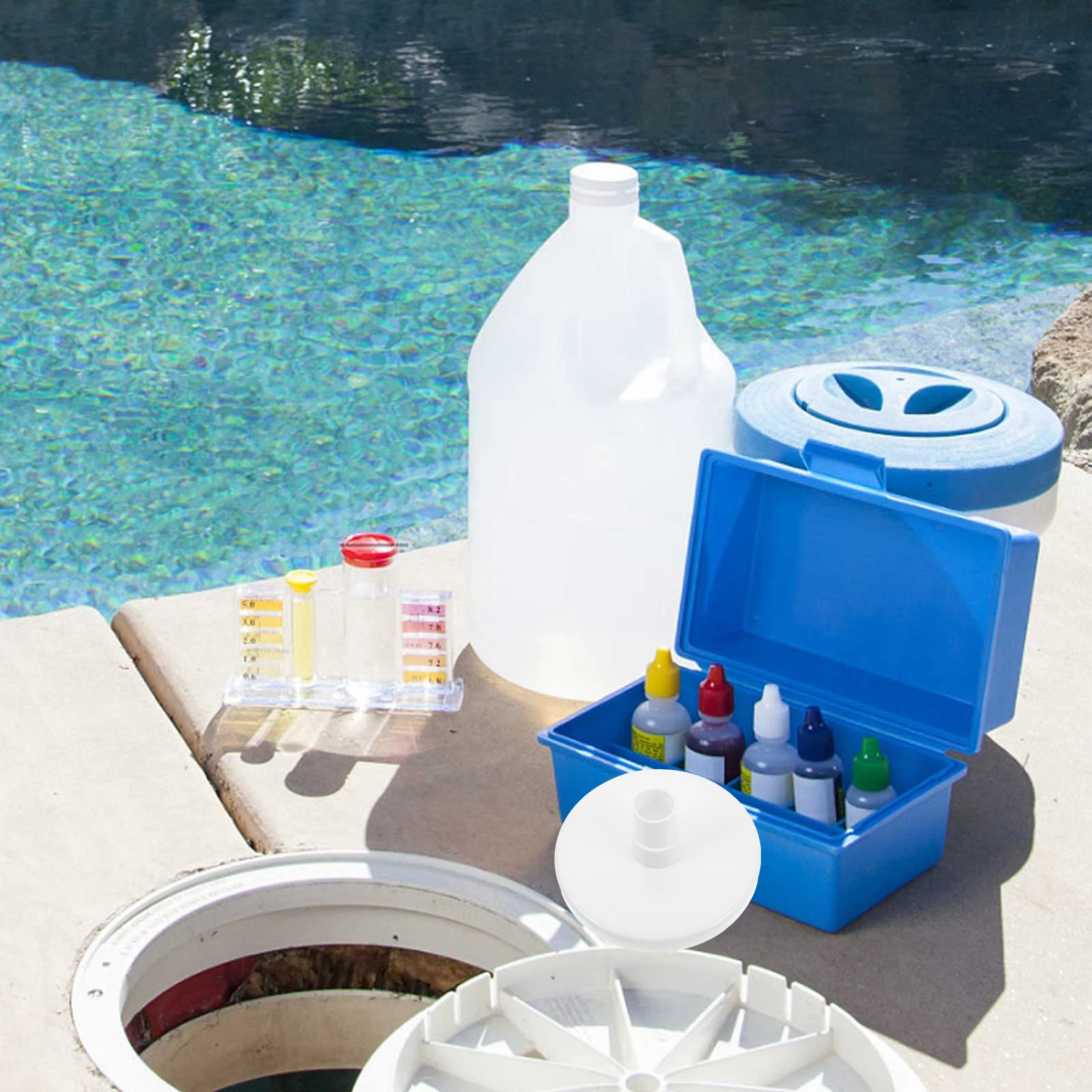 

Swimming Pool Skimmer Plate Vacuum High Efficiency Cleaning Debris Dirt Durable Versatile Design Spa Pool Leaf Skimmer Set