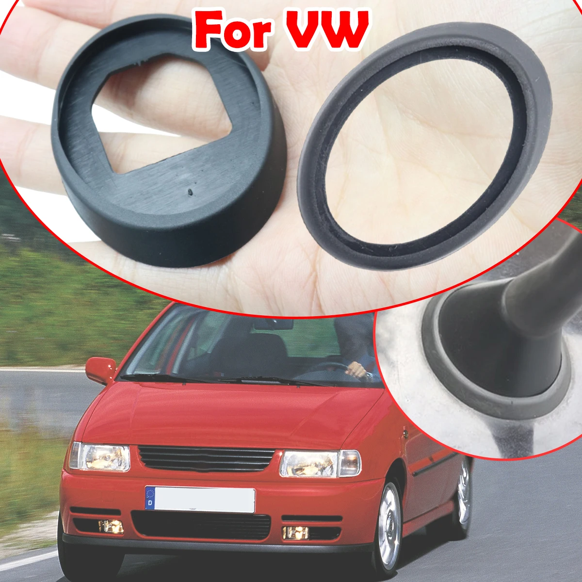 For VW Bora Golf Jetta Beetle Passat Polo Tiguan Vento Roof Mast Whip Aerial Antenna Base Seal Rubber Gasket Replacement parts