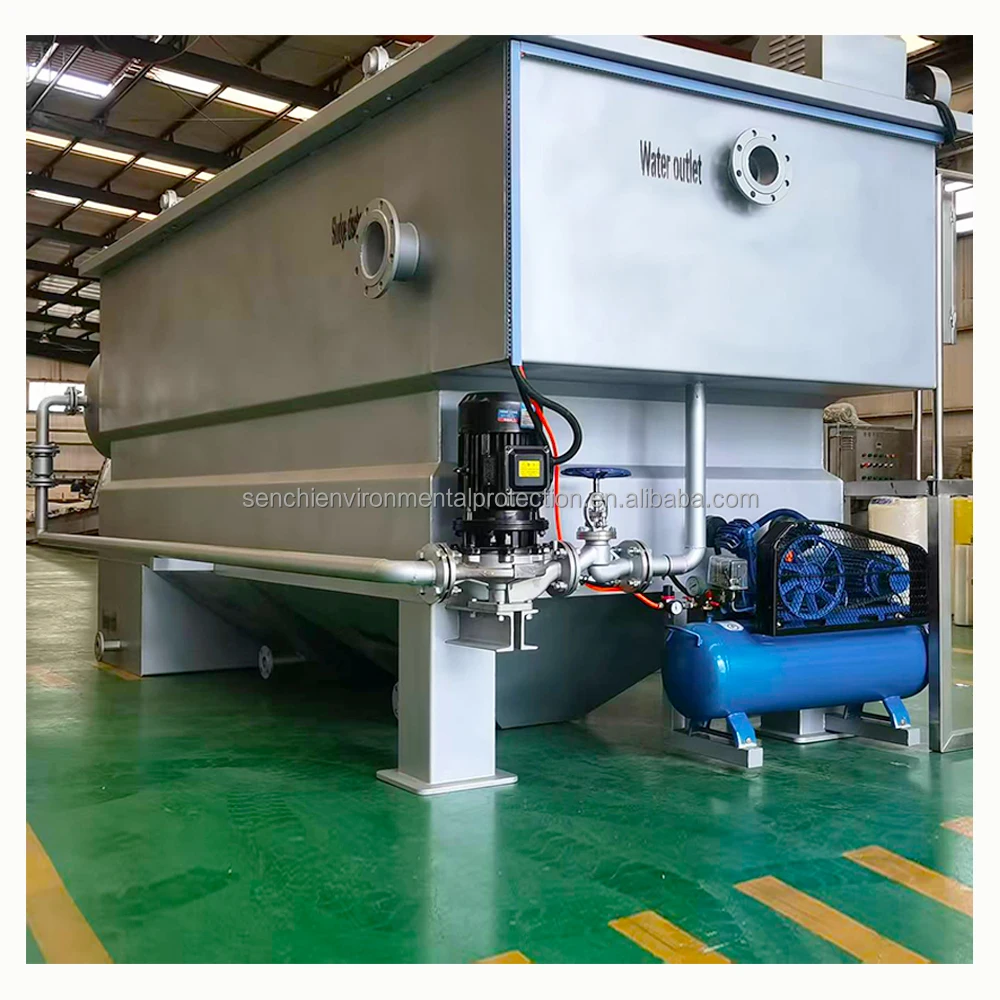 ODM OEM Nuovo sistema di riciclaggio dell'acqua Sistema di galleggiamento dell'aria disciolta Pretrattamento delle acque reflue Rimozione TSS