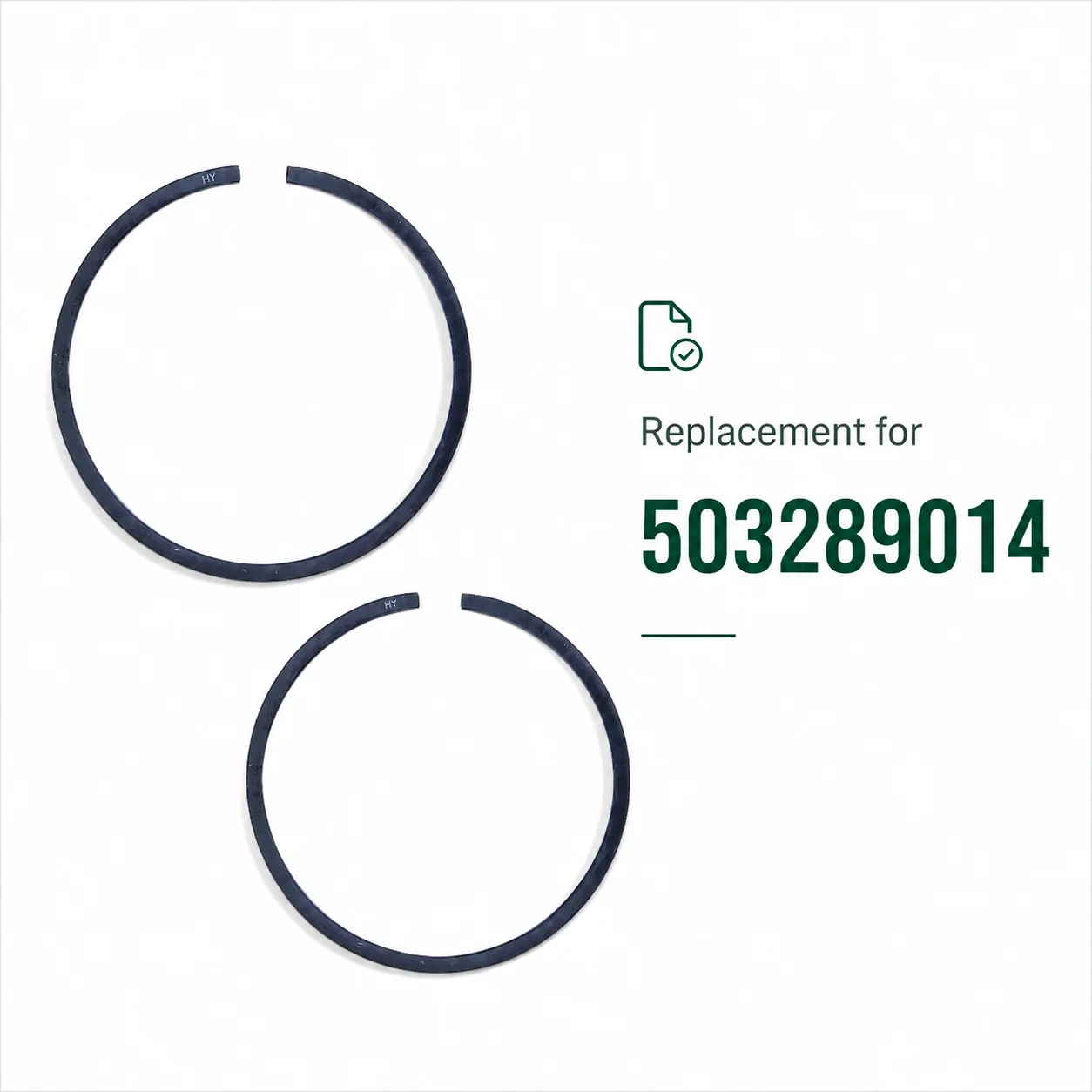 2Pcs 46x1.5mm Piston Rings For Husqvarna 55 357xp 51 257 Oleo-Mac 251/251S/950/950S/951/956 Efco 150/151/156 Replace 503289014