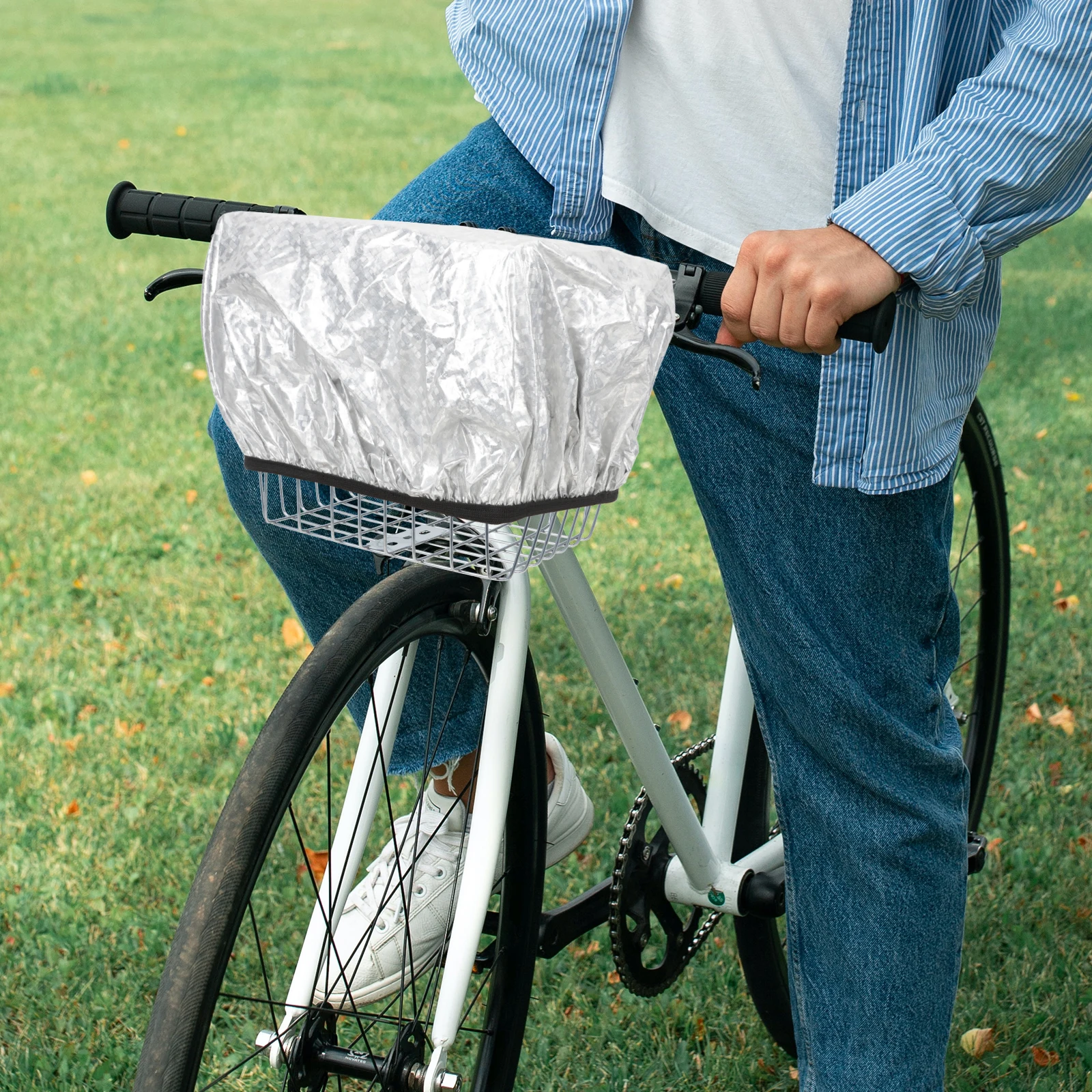 

Durable Scratch Resistant Bicycle Basket Rain Cover Waterproof Cycling Accessory Bike Protective Cover