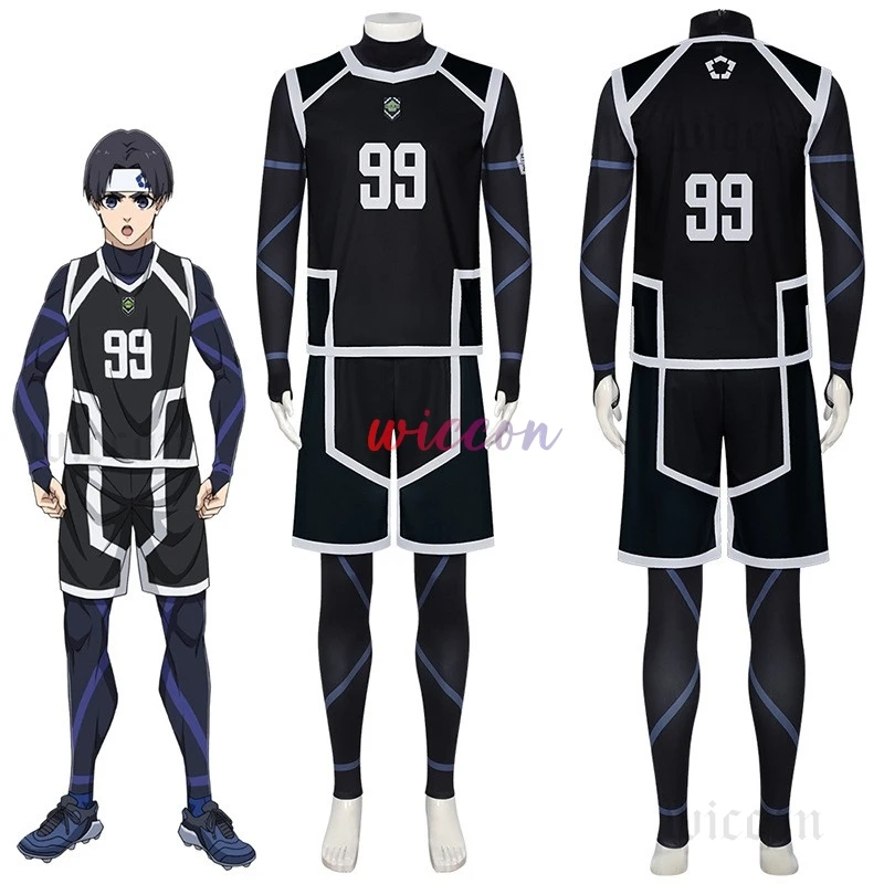 Blue Lock Season 2 Nagi Cosplay Costume Wig NO.7 Training Jerseys Football Uniform Daily Wear Carnival Suit