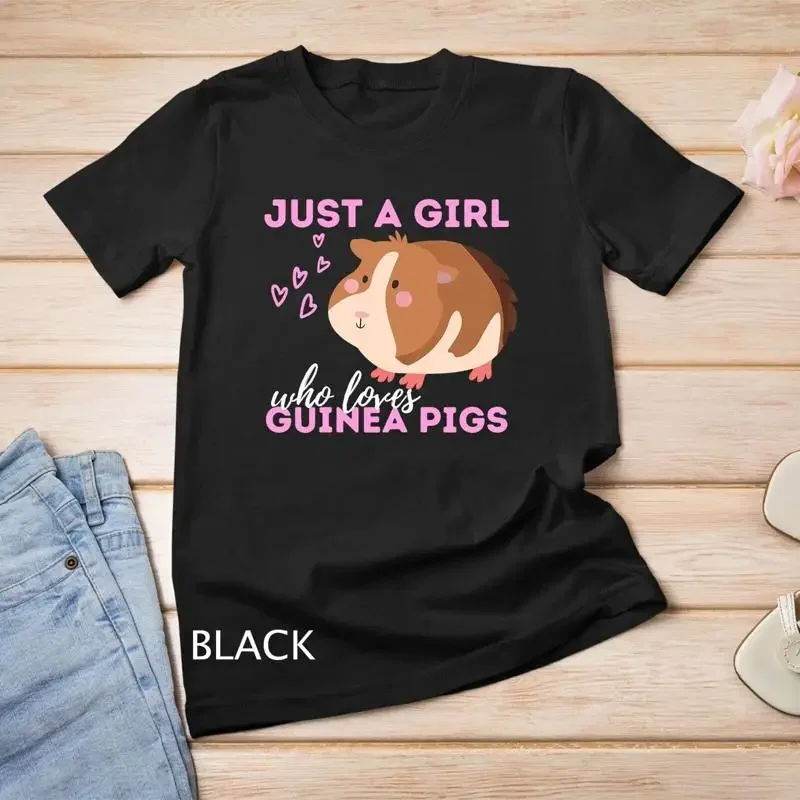 Just A Girl Who Loves Guinea Pigs Cavy Guinea Pig Owner T Shirt Unisex T shirt