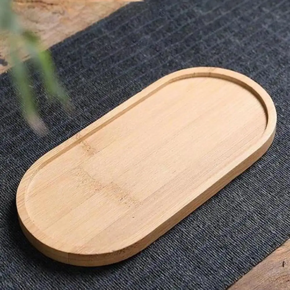 Wooden Storage Tray Long Lasting Jewelry Display Tray Thick Entrance Key Tray Sundry Jewelry Plate Decor Save Space