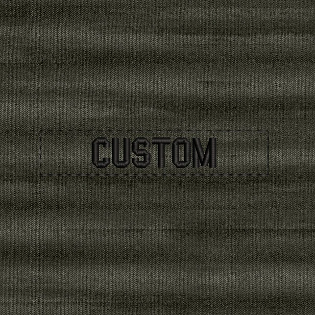 Green  Custom Name Tapes Chest Services Morale Tactical Military Embroidery Patch Badges