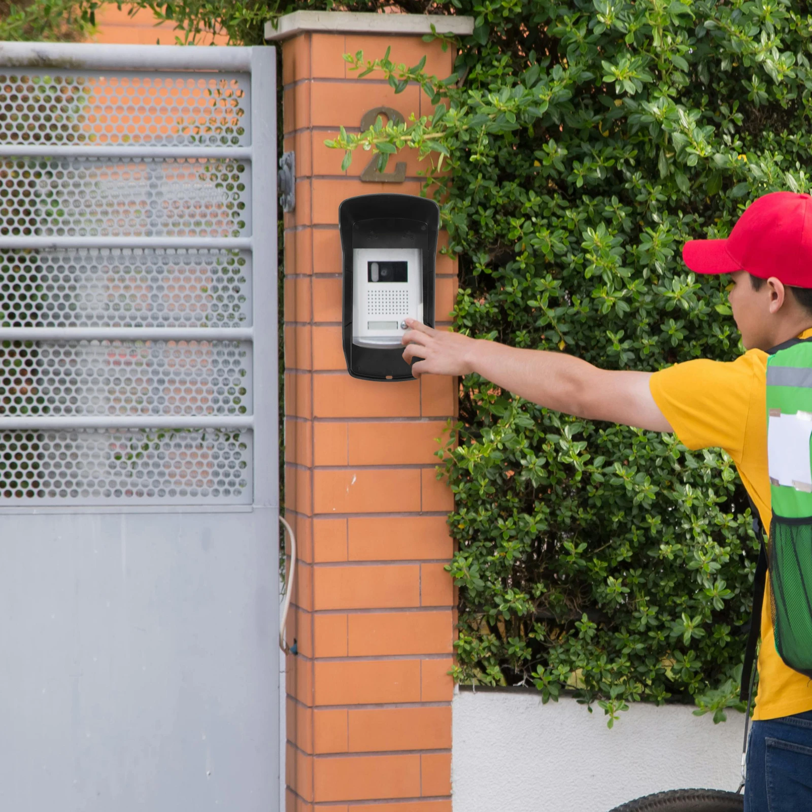 

Outdoor Door Access Protective Cover for Fingerprint Machines and Doorbells - Rain and UV Defense