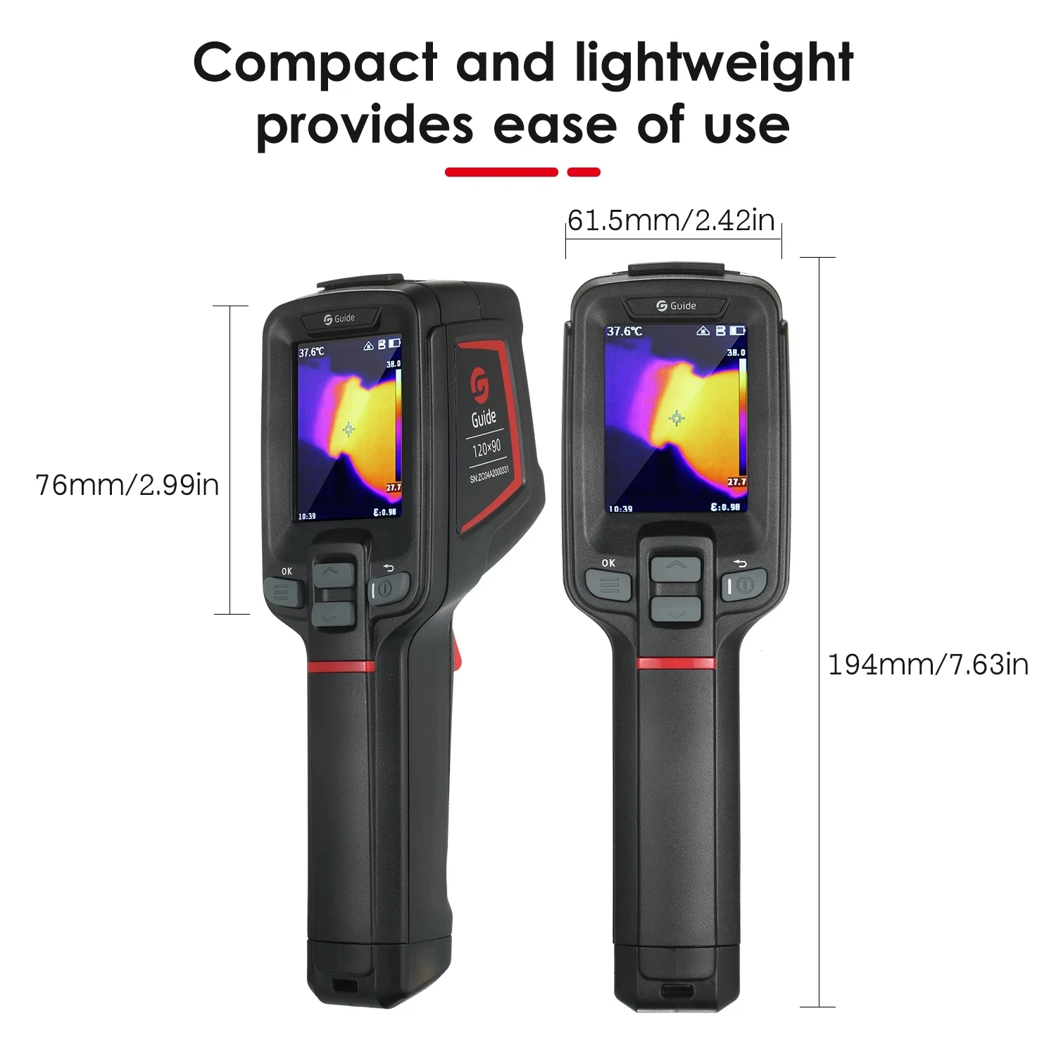 Hướng Dẫn T120 Nhiệt Imager Di Động Cầm Tay Công Nghiệp Nhiệt Imager -4 ℉ ~ 752 ℉ 2.4 Inch Hiển Thị Nhiệt Độ đo Dụng Cụ