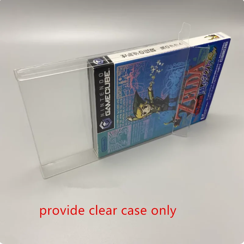 100pcs Box Protector For GameCube NGC Game Video Single Disc Only JP Clear Display Case Collect Box