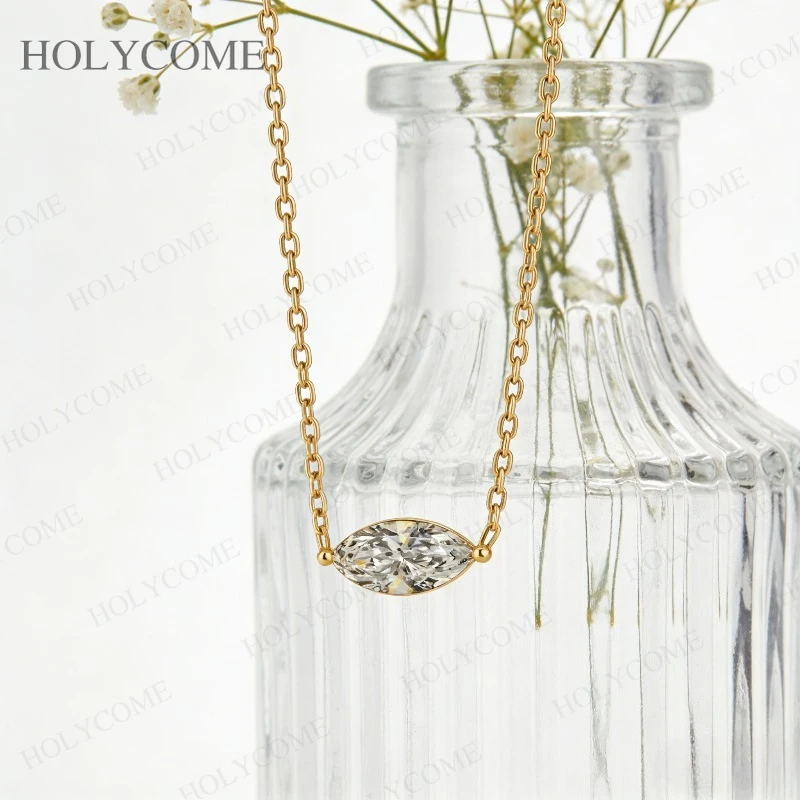 

Ожерелье из муассанита, огранка «маркиз», 1-2 карата, цвет D, с сертификатом GRA, серебро 925 пробы, для женщин, свадебные ювелирные изделия, оптовая цена