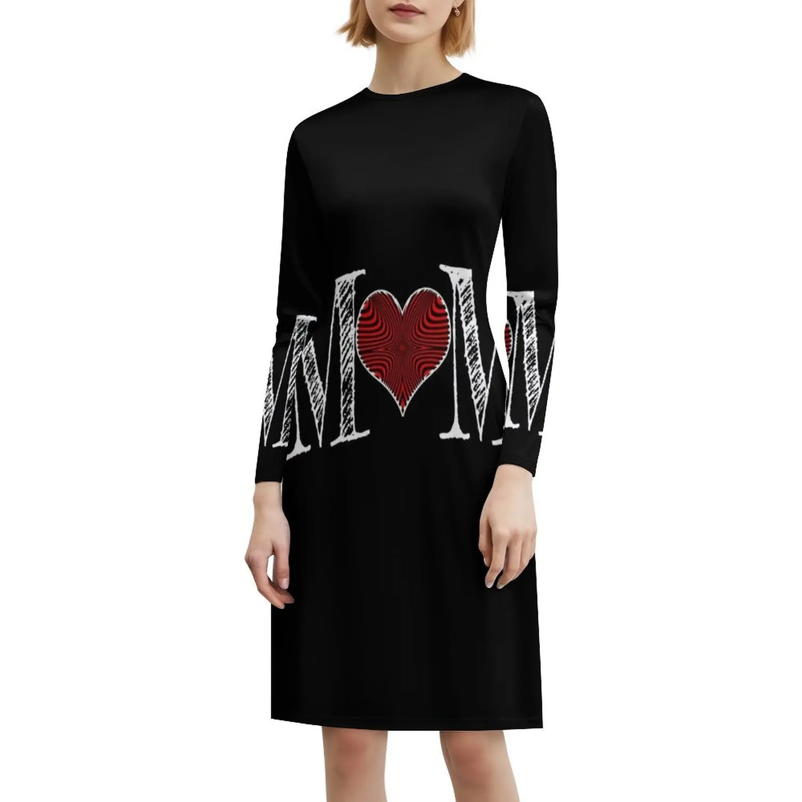 فستان بوهيمي عتيق على شكل قلب من Mom's بأكمام منتفخة أو بدون أكمام للنساء فستان أمي على شكل قلب وأعياد ميلاد للسيدات #6