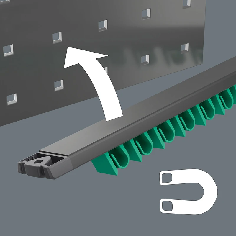 WERA 05136413001 9610 Joker Magnetic Rail for up to 11 Spanners Empty